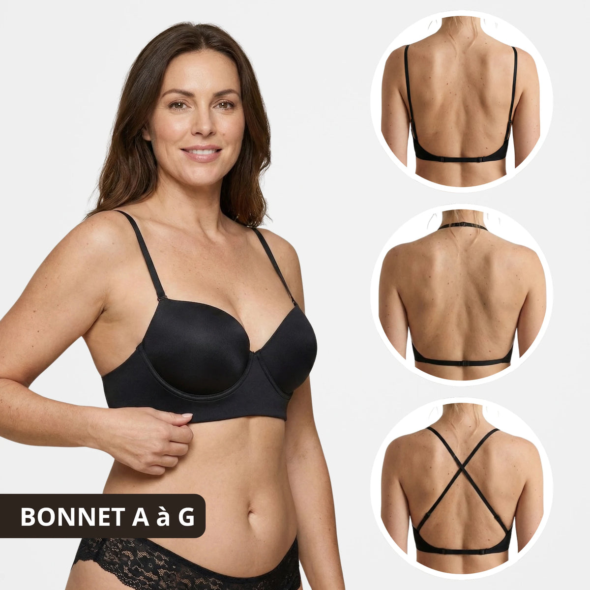 Soutien-Gorge Dos Nu N°1 - Classique (jusqu'au bonnet G)