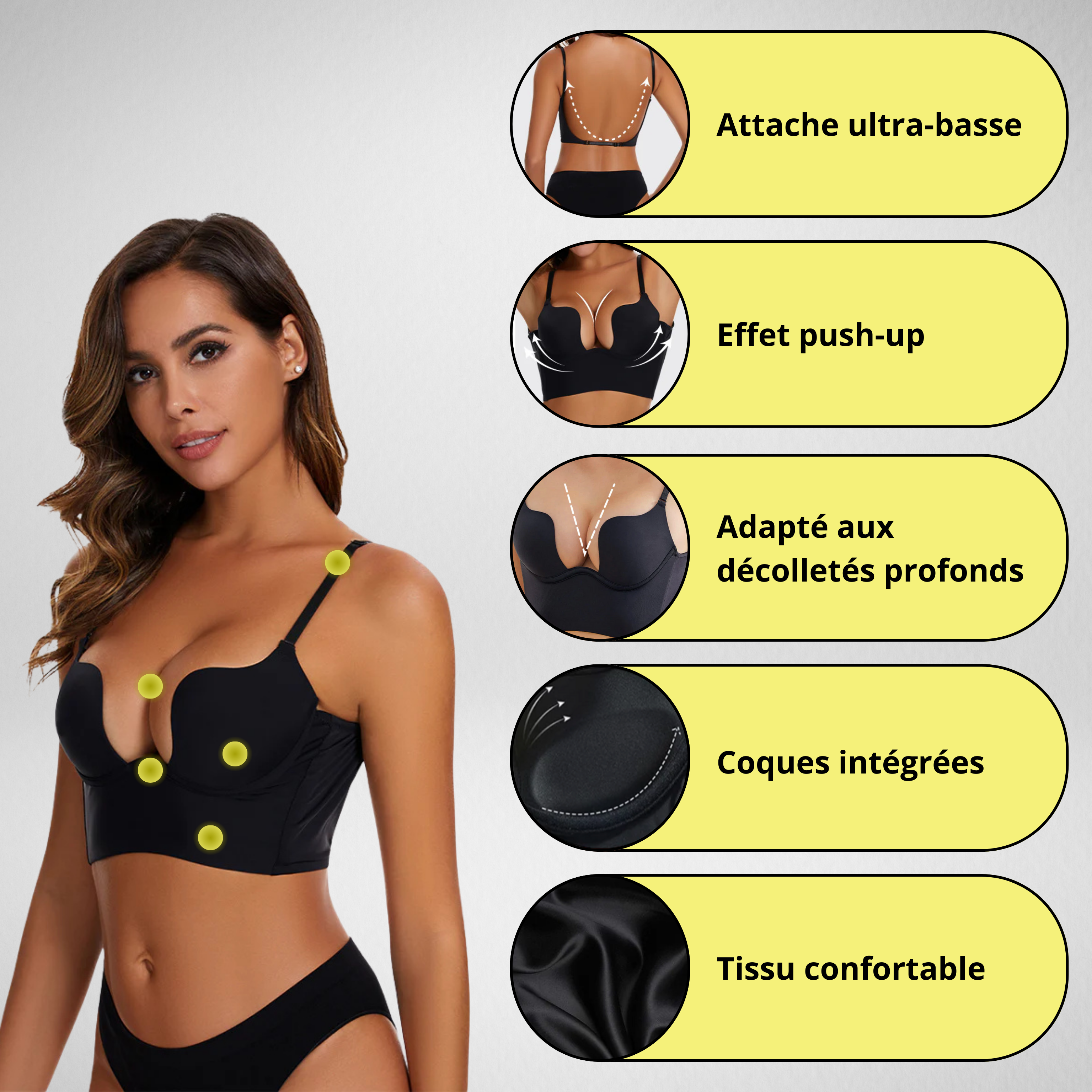 Soutien-Gorge Dos Nu N°3 - Push-up