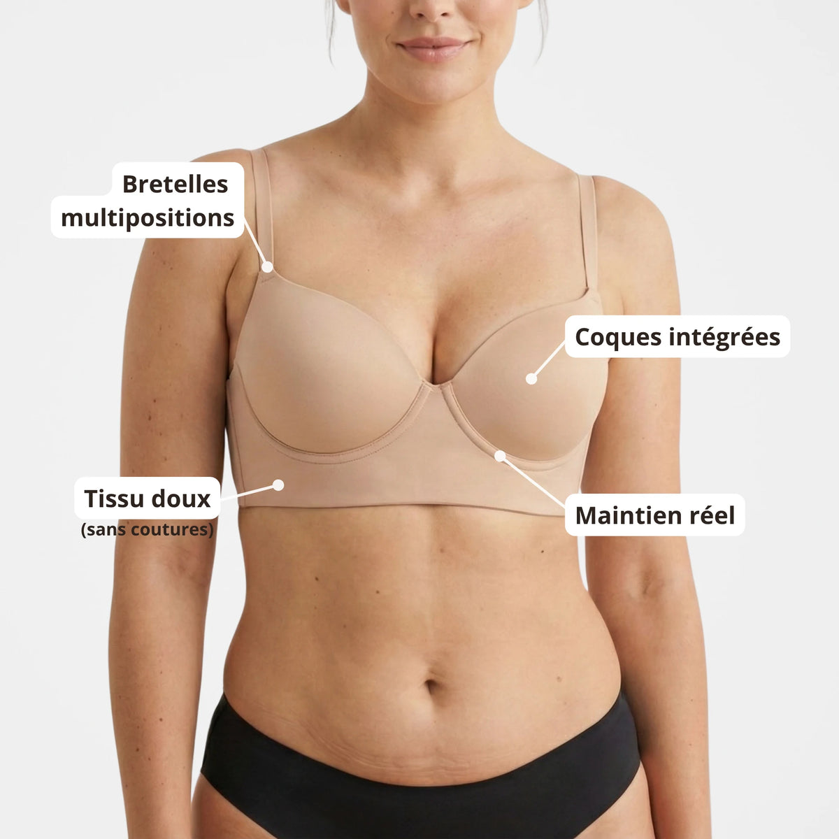 Soutien-Gorge Dos Nu N°1 - Classique (jusqu'au bonnet G)