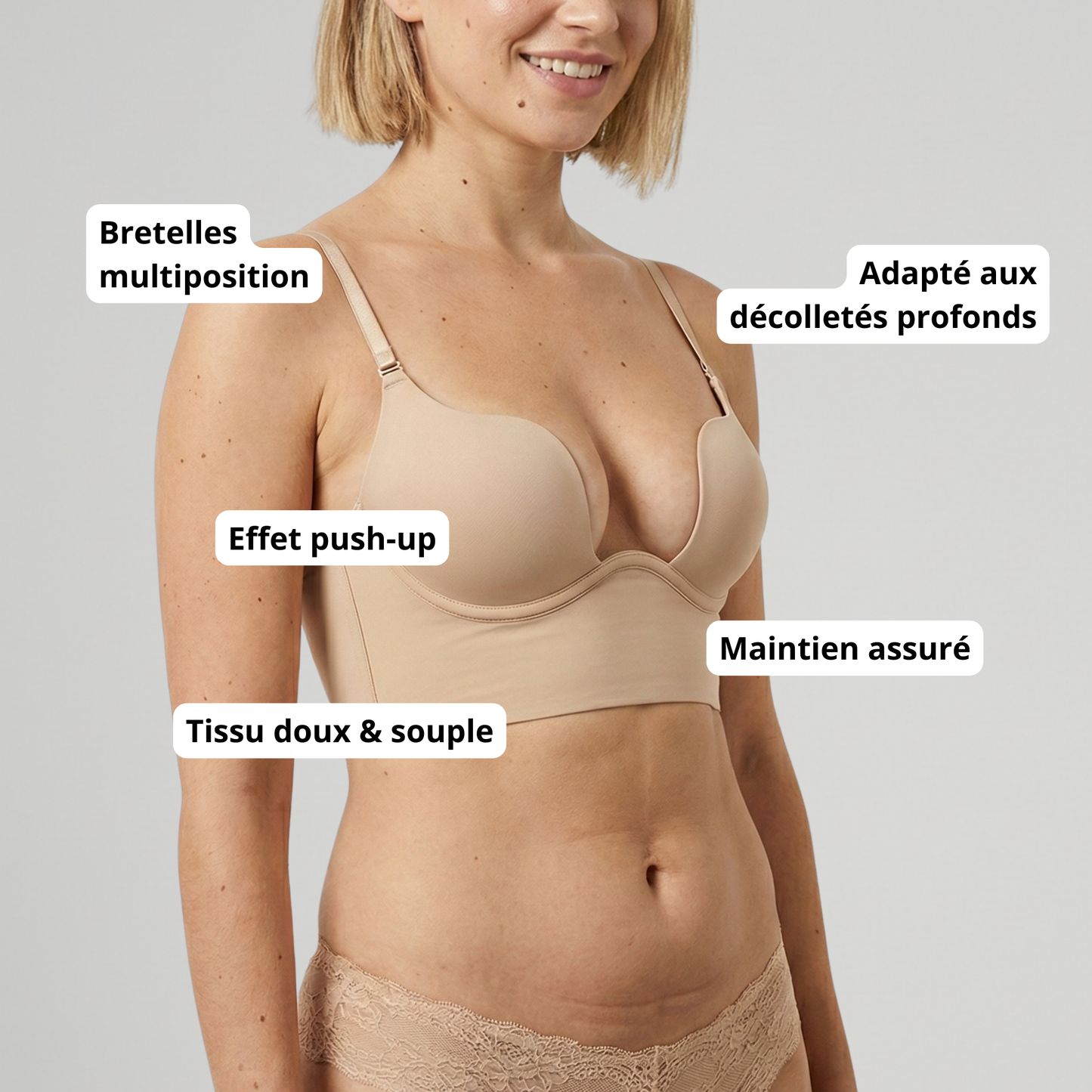 Soutien-Gorge Dos Nu N°3 - Push-up