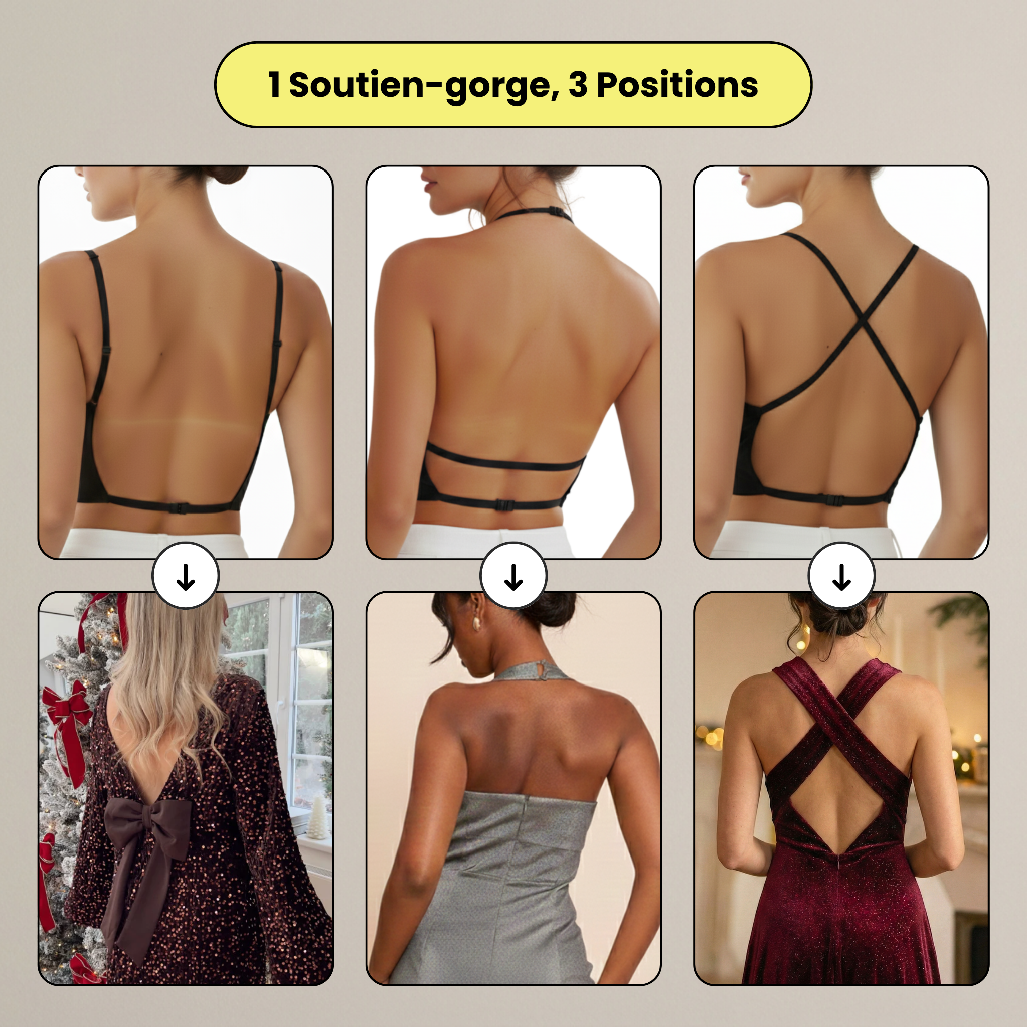 Soutien-Gorge Dos Nu N°3 - Push-up