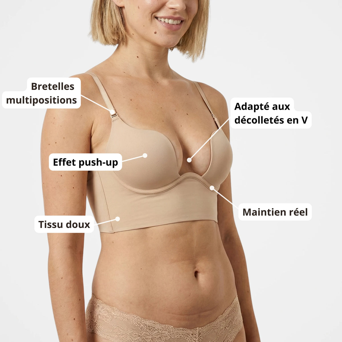 Soutien-Gorge Dos Nu N°3 - Push-up
